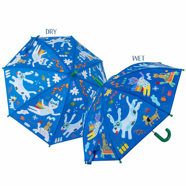 Floss & Rock - Kids Colour Changing Umbrella - Pets