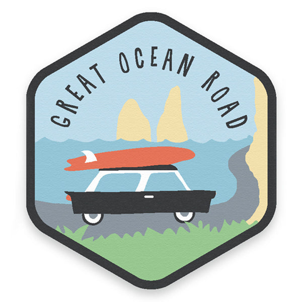 Sunday Paper - Vinyl Sticker - Great Ocean Road