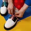 SLIWILS - Shoelaces - Dots - White on Red