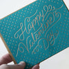 Bespoke Letterpress - Valentines Day Card - Happy Valentines Day