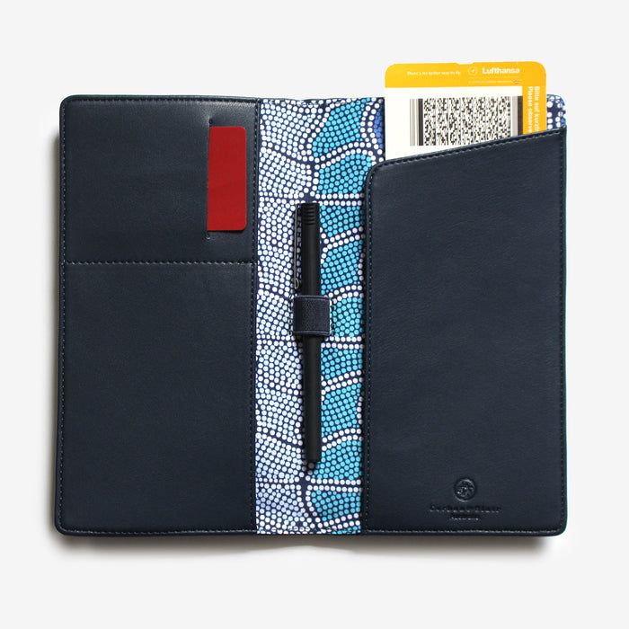 Corban & Blair x Thomas "Bagaay" Avery - Travel Wallet - Mayan - Blue