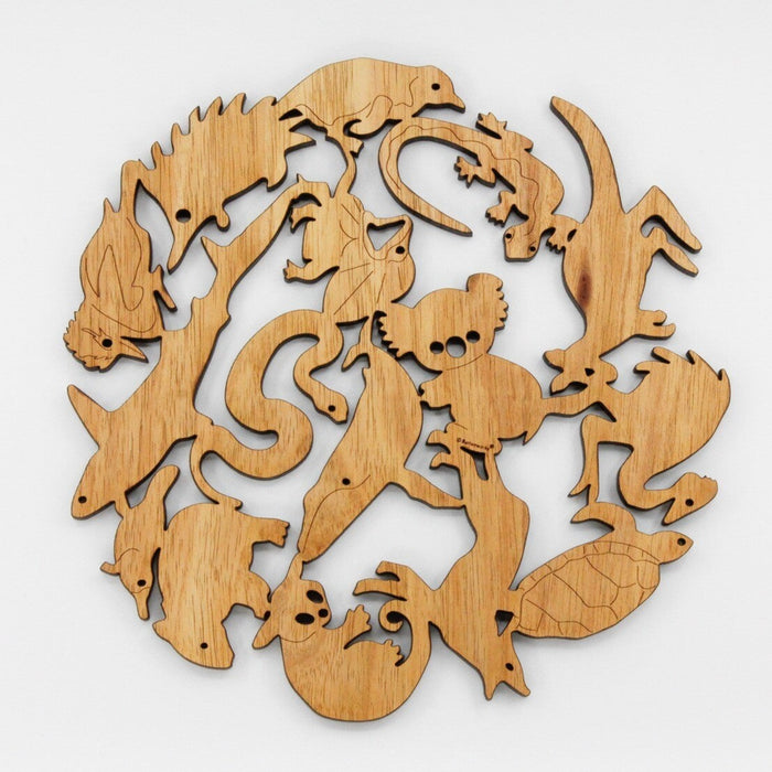 Buttonworks - Timber Trivet - Animals