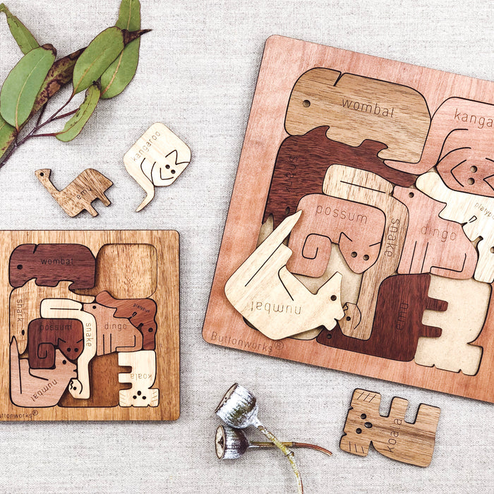 Buttonworks - Timber Puzzle - Australian Animals