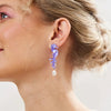 Martha Jean - Seahorse & Pearl Earrings - Lilac