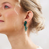 Martha Jean - Seahorse & Pearl Earrings - Emerald