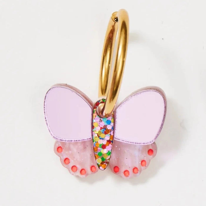 Martha Jean - Butterfly Earrings - Pink