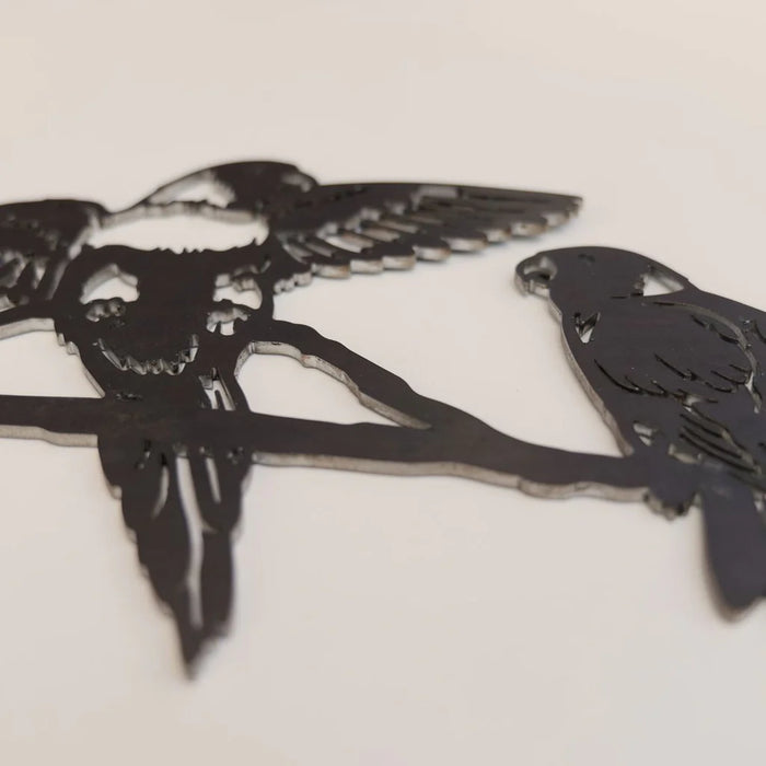 Metalbird - Garden Art - Lorikeet Pair