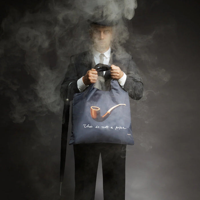 LOQI - Recycled Shopping Bag - Rene Magritte - The Treachery of Images