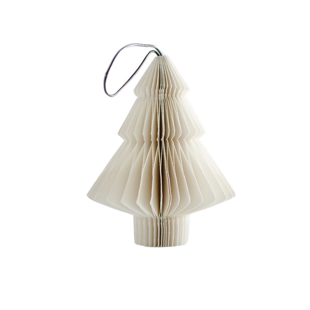 Nordic Rooms - Paper Ornament - Tree - Off White