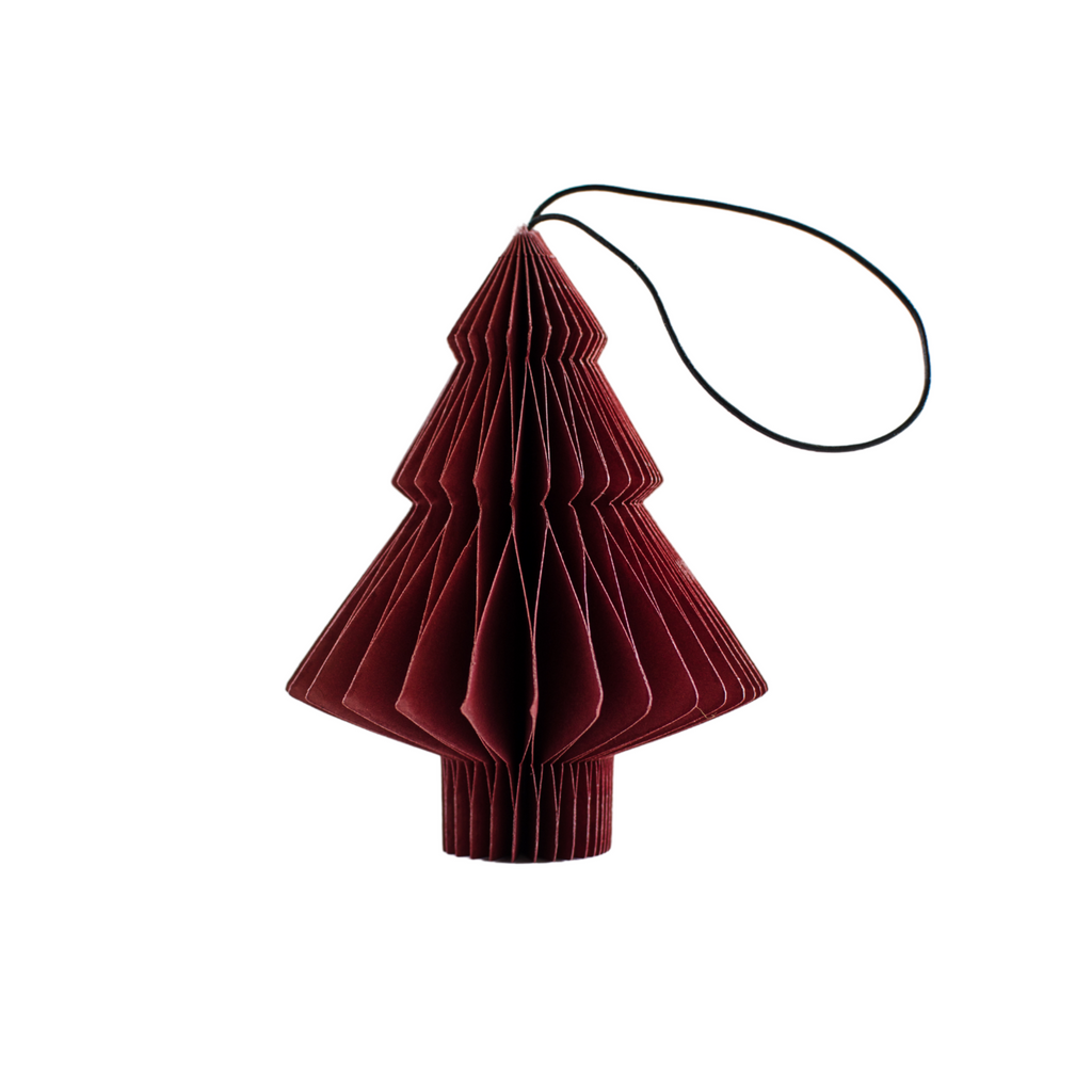 Nordic Rooms - Paper Ornament - Tree - Classic Red