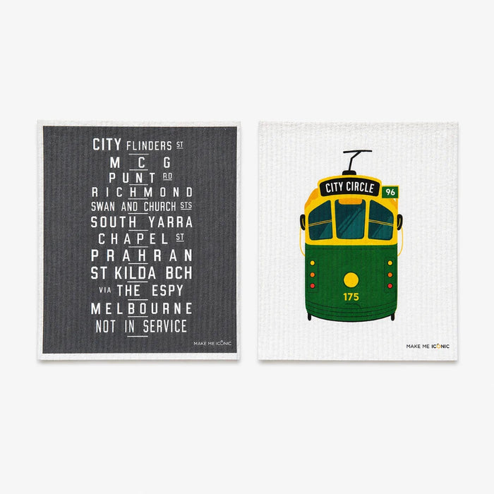 Make Me Iconic - Dish Cloth Sponge - Iconic Melbourne Tram