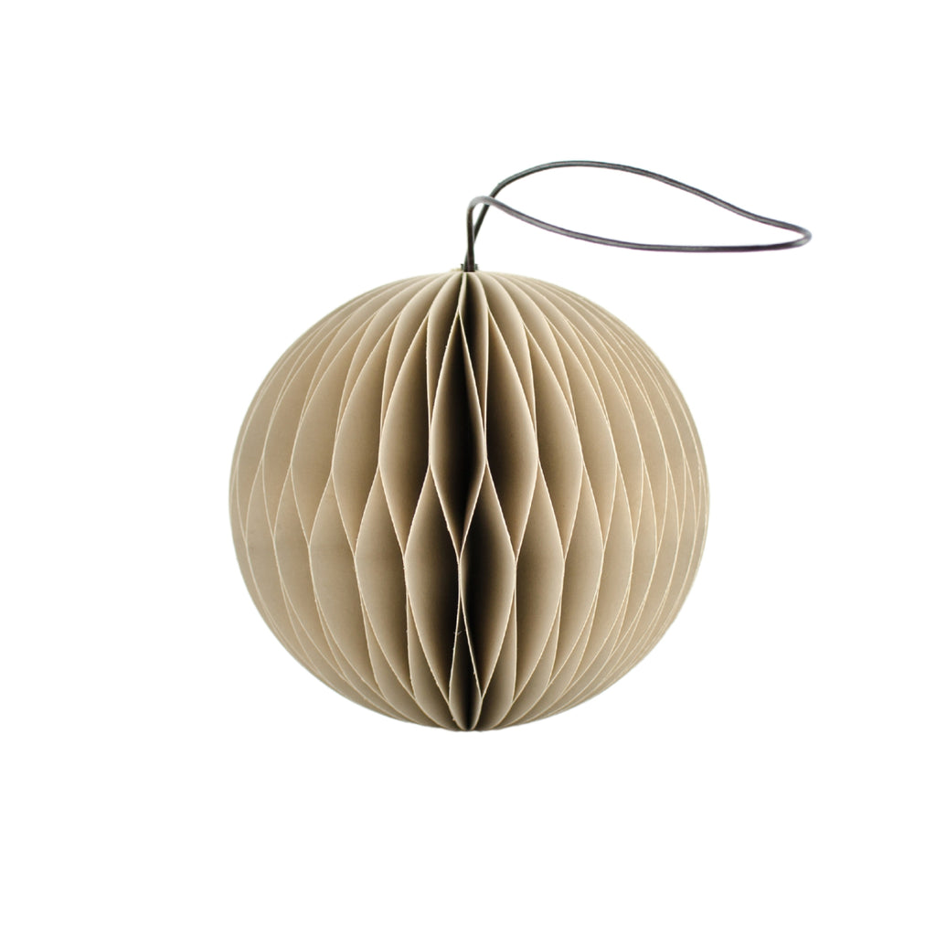 Nordic Rooms - Paper Ornament - Sphere - Linen