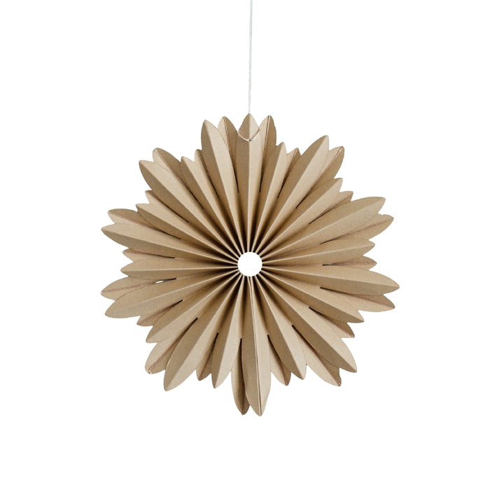 Nordic Rooms - Paper Ornament - Star - Flaxseed