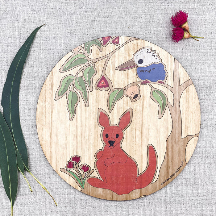 Buttonworks - Timber Placemats - Animal Wildlife Tree