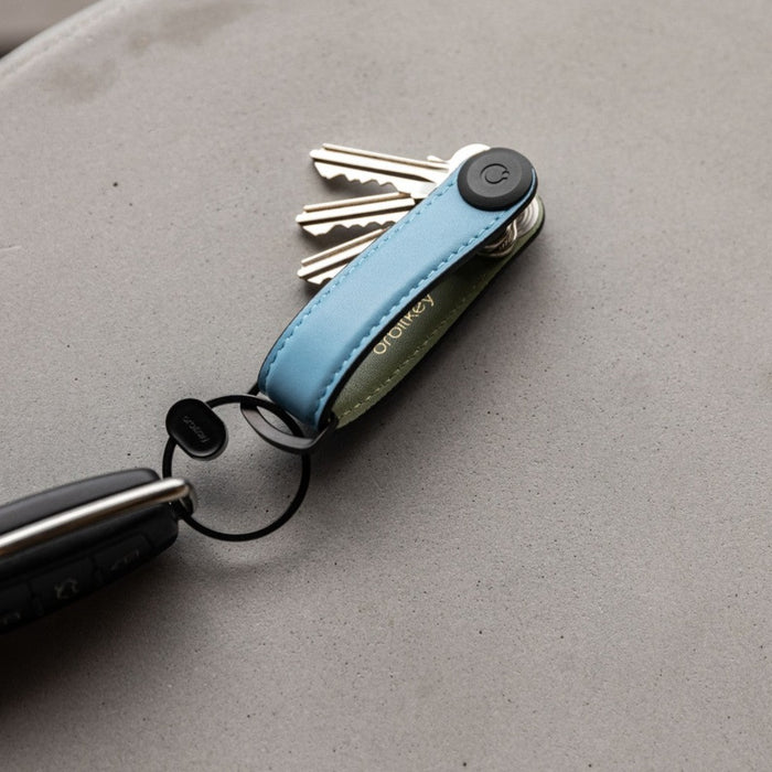 Orbitkey - Leather Key Organiser - Sea Foam