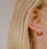 Ayana Jewellery - Large Circle Studs - Sterling Silver