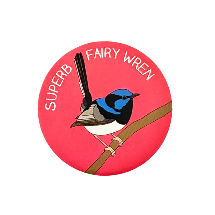 Red Parka - Bottle Opener Magnet - Superb Fairy Wren