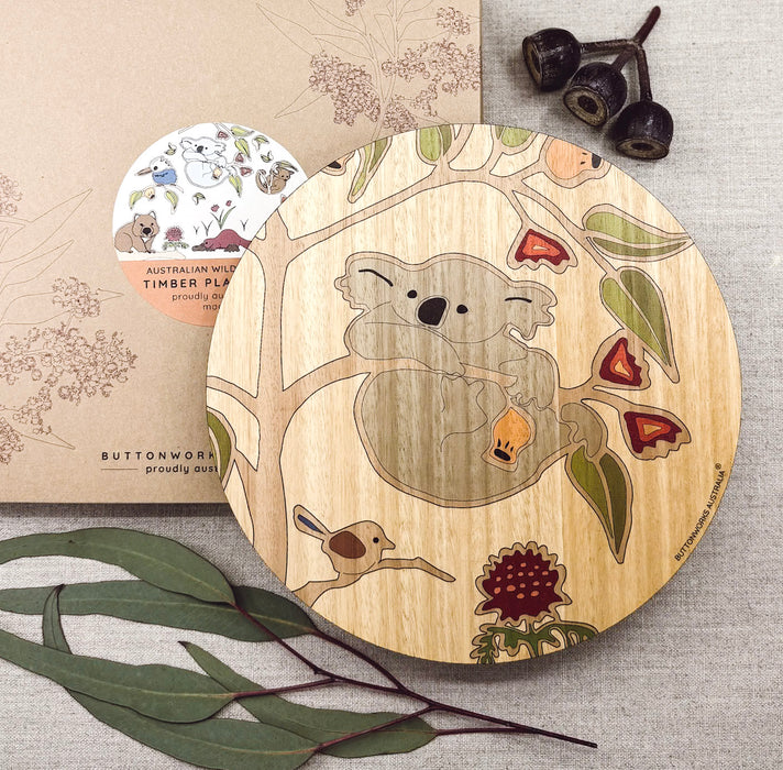 Buttonworks - Timber Placemats - Animal Wildlife Tree