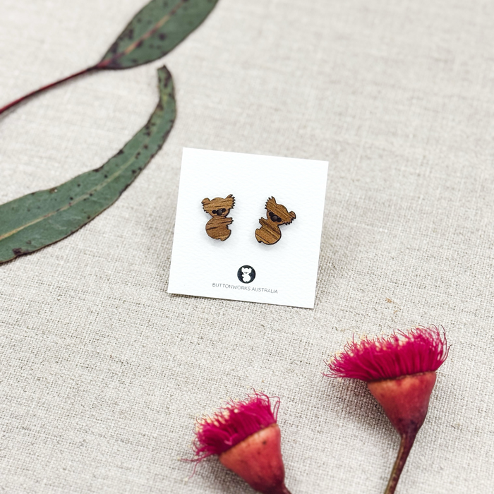 Buttonworks - Earrings - Timber Studs
