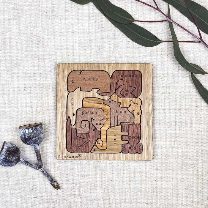 Buttonworks - Timber Puzzle - Australian Animals