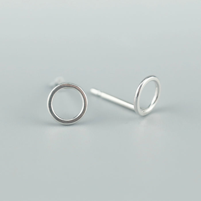 Ayana Jewellery - Circle Studs - Sterling Silver