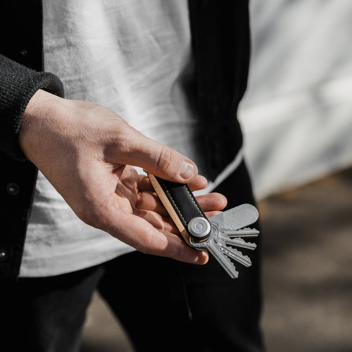 Orbitkey - Leather Key Organiser - Navy