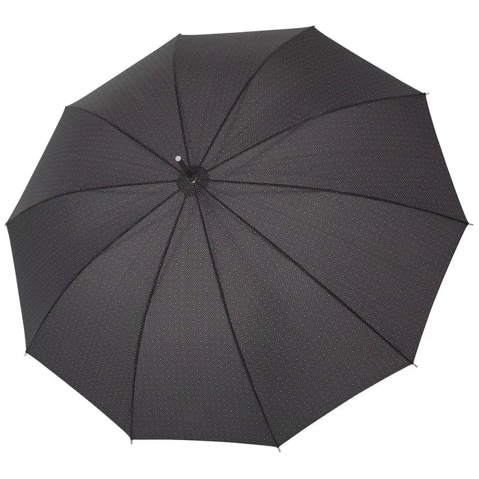 Doppler - Large Carbonsteel Long Umbrella - Black Pattern