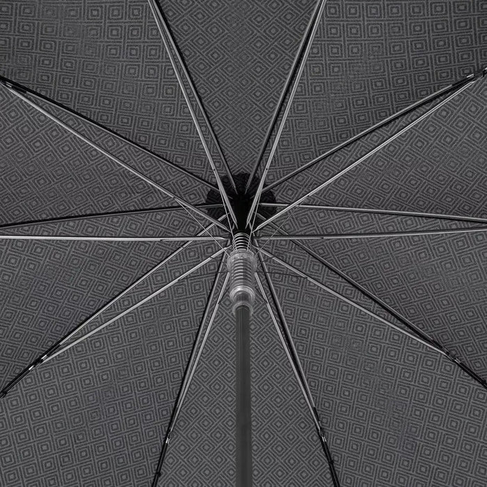 Doppler - Large Carbonsteel Long Umbrella - Black Pattern