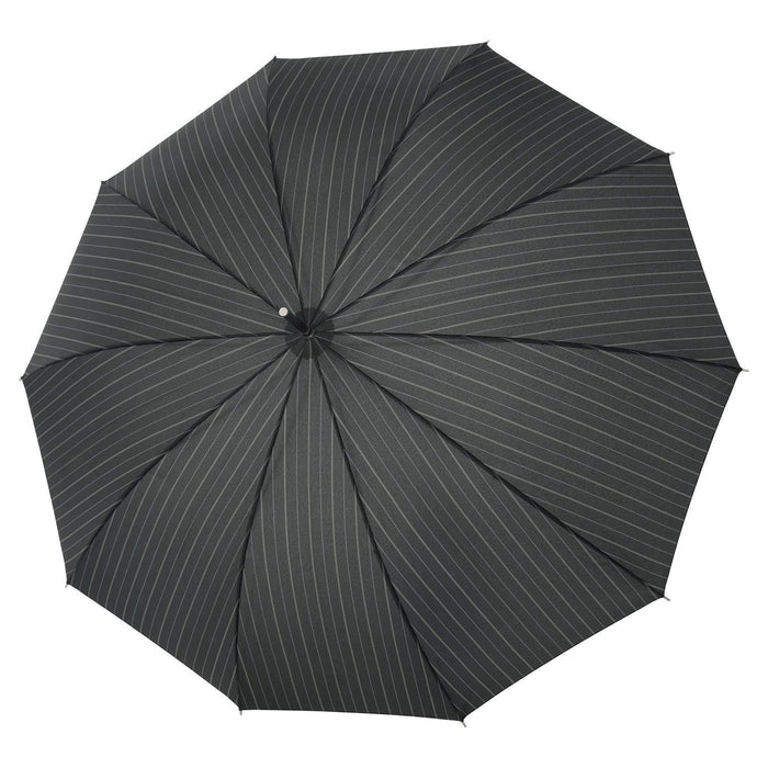 Doppler - Large Carbonsteel Long Umbrella - Black Stripe