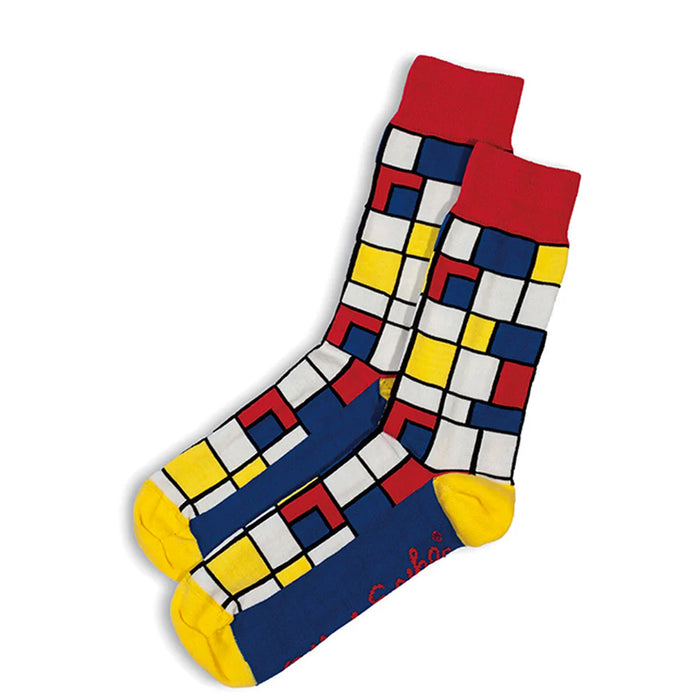 Otto & Spike - Mondriano Socks - Red and Blue