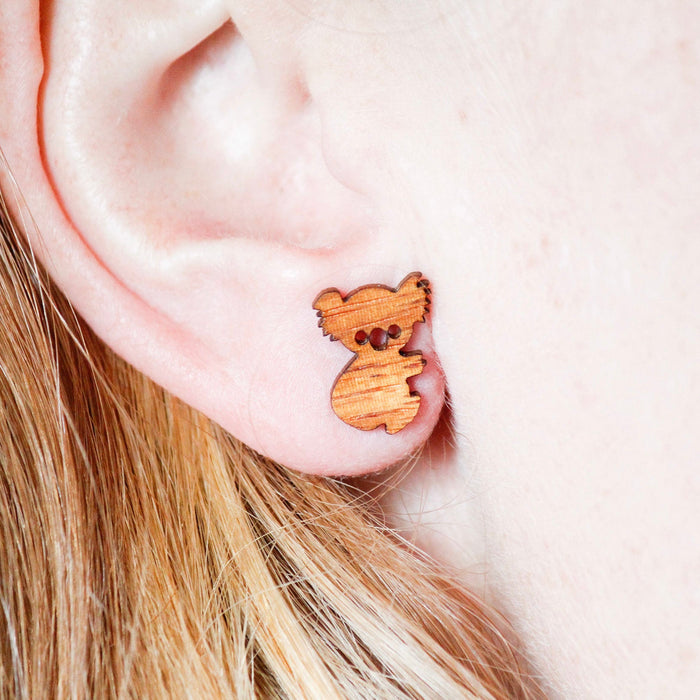Buttonworks - Earrings - Timber Studs