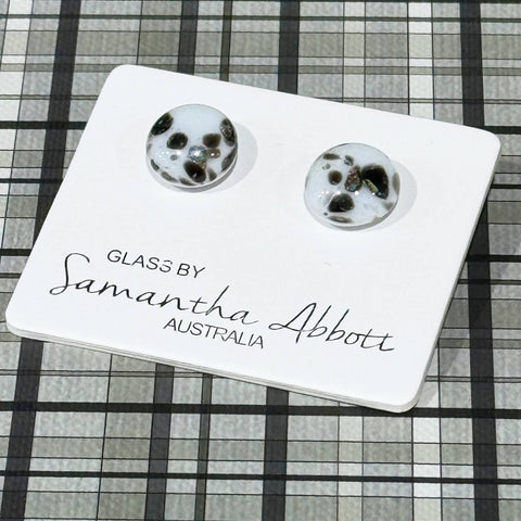 Samantha Abbott - Glass Stud Earrings - Appaloosa
