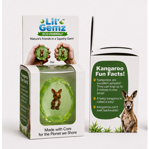 Keldan - LIL Gemz Squishies - Green Kangroo
