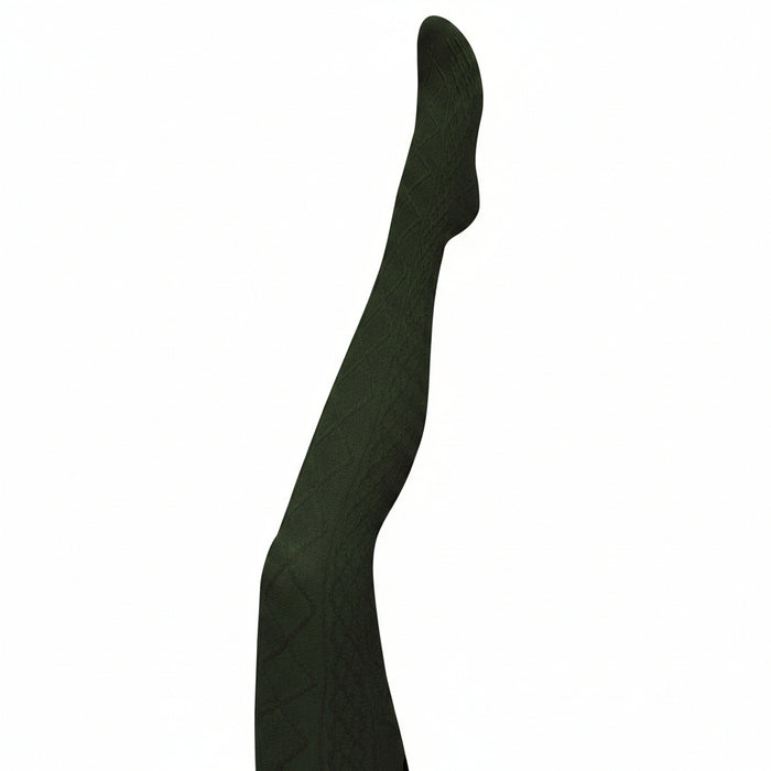 Tightology - Aran- Cashmere Blend Tights - Green