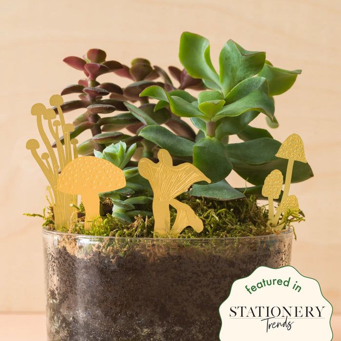 Another Studio - Brass Plant - Mini Mushrooms