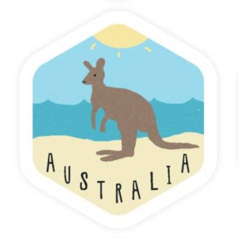 Sunday Paper - Vinyl Sticker - Australia (Kangaroo)