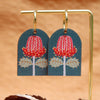 Pixie Nut & Co - Gold Plated Hoop Earrings - Scarlet Banksia