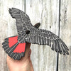 Bridget Farmer - Handprinted Bird Mobile - Red Tailed Black Cockatoo - Male