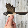 Bridget Farmer - Handprinted Bird Mobile - Willy Wagtail