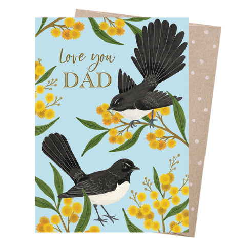 Negin Maddock - Fathers Day Card - Dad's Wagtails