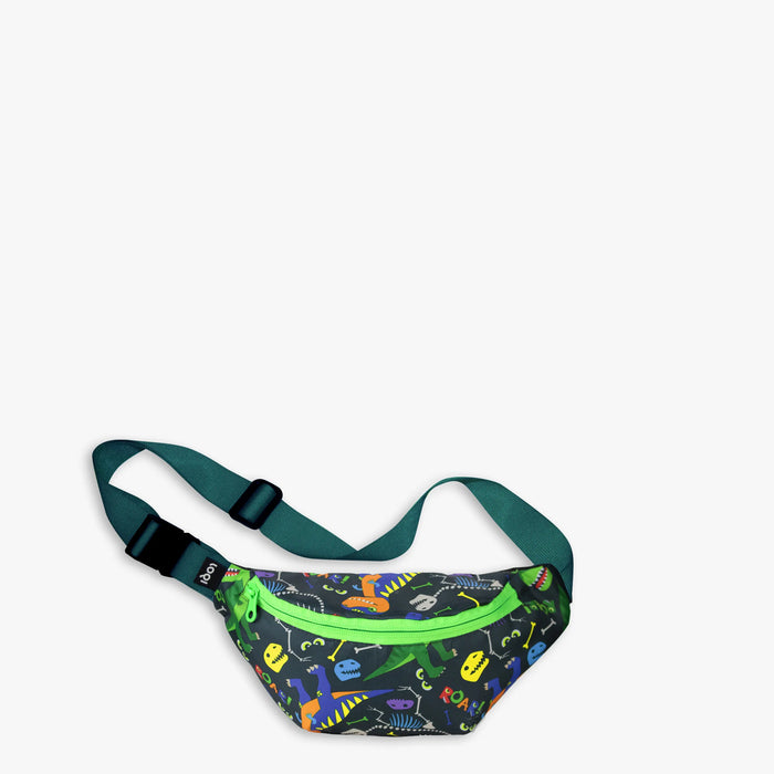 LOQI - Recycled Cross Body / Bum Bag - DINOSAUR Roar