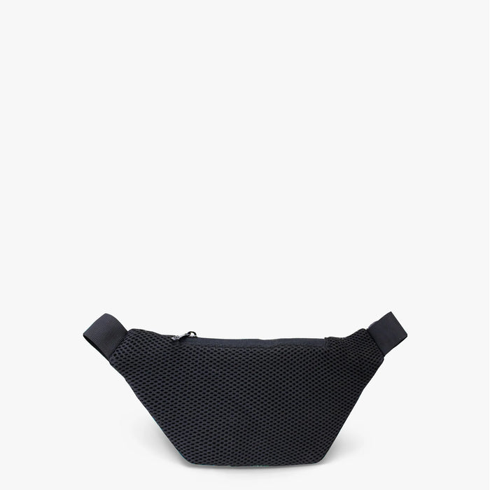 LOQI - Recycled Cross Body / Bum Bag - Smily Flowers Raspberry