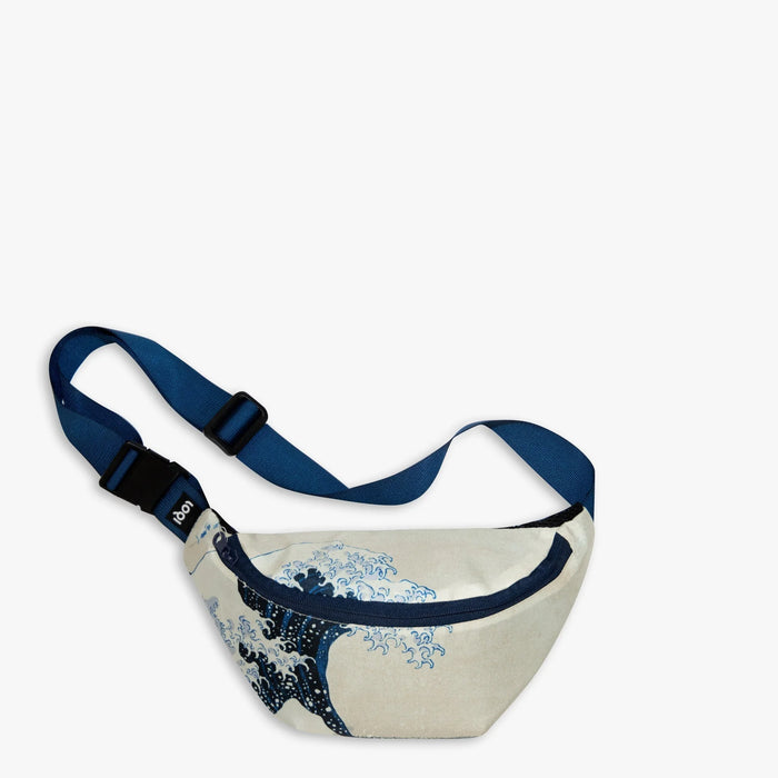 LOQI - Recycled Cross Body / Bum Bag - KATSUSHIKA HOKUSAI - Wave