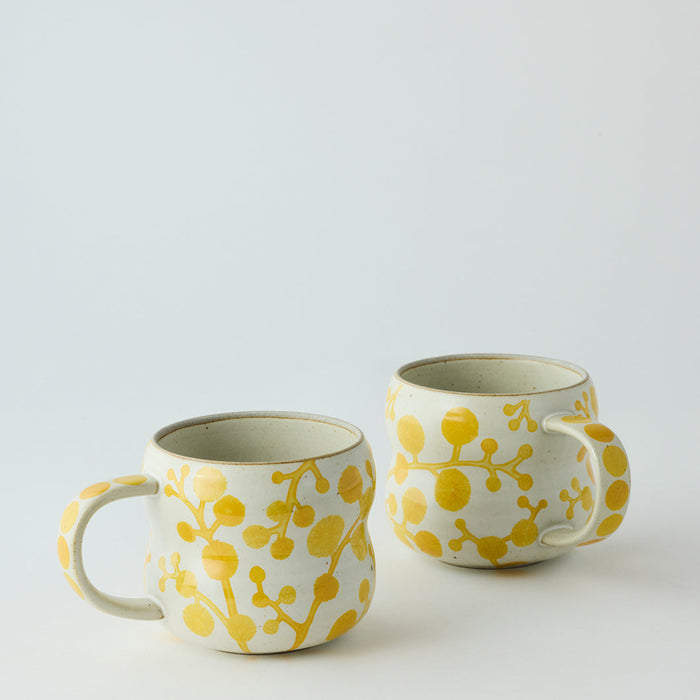 Angus & Celeste - Bushland Mugs - Set of 2 - Wattle