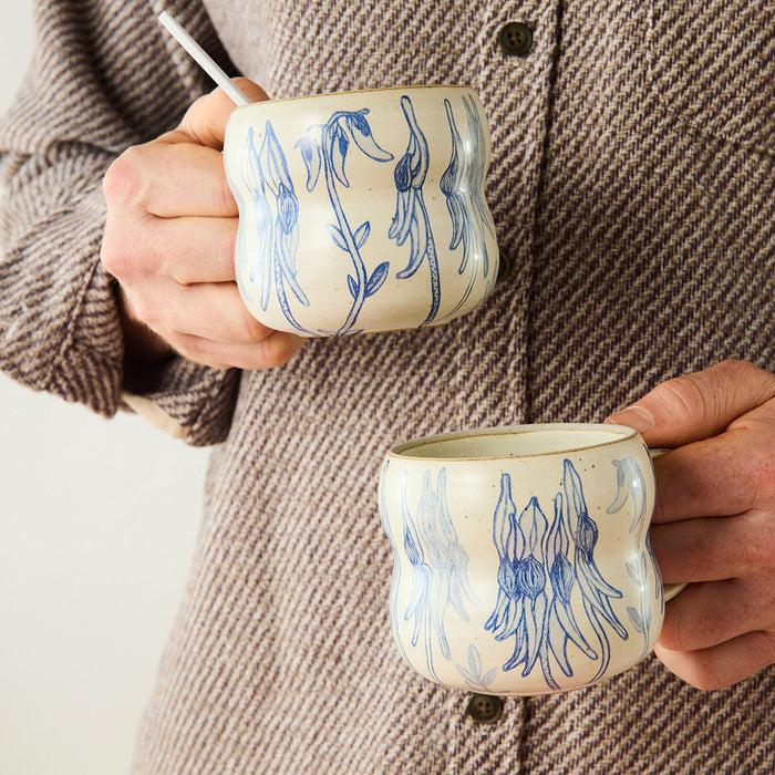 Angus & Celeste - Bushland Mugs - Set of 2 - Desert Pea