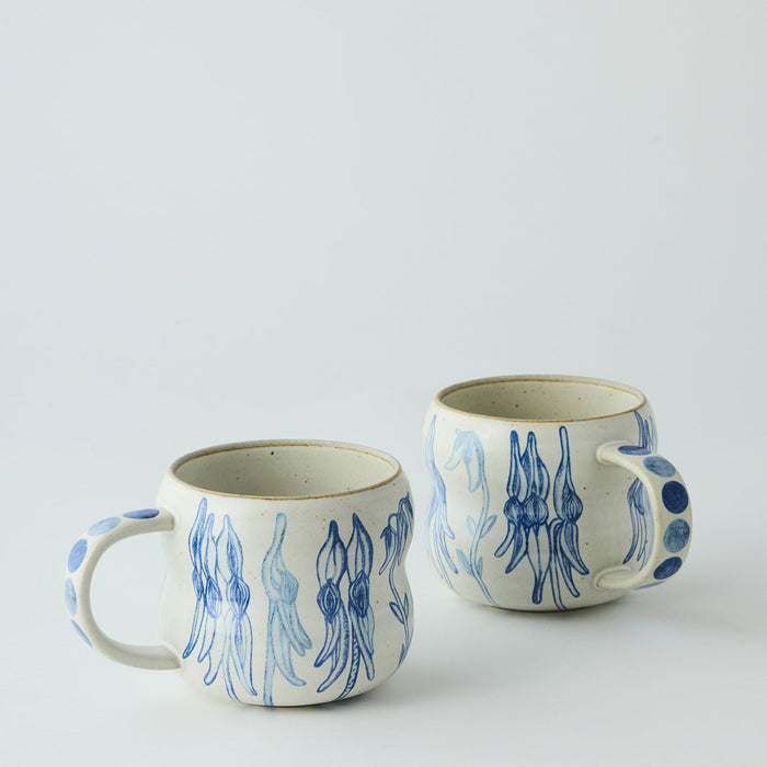 Angus & Celeste - Bushland Mugs - Set of 2 - Desert Pea