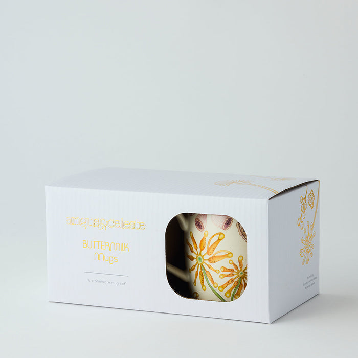 Angus & Celeste - Buttermilk Mugs - Set of 2 - Firewheel Tree