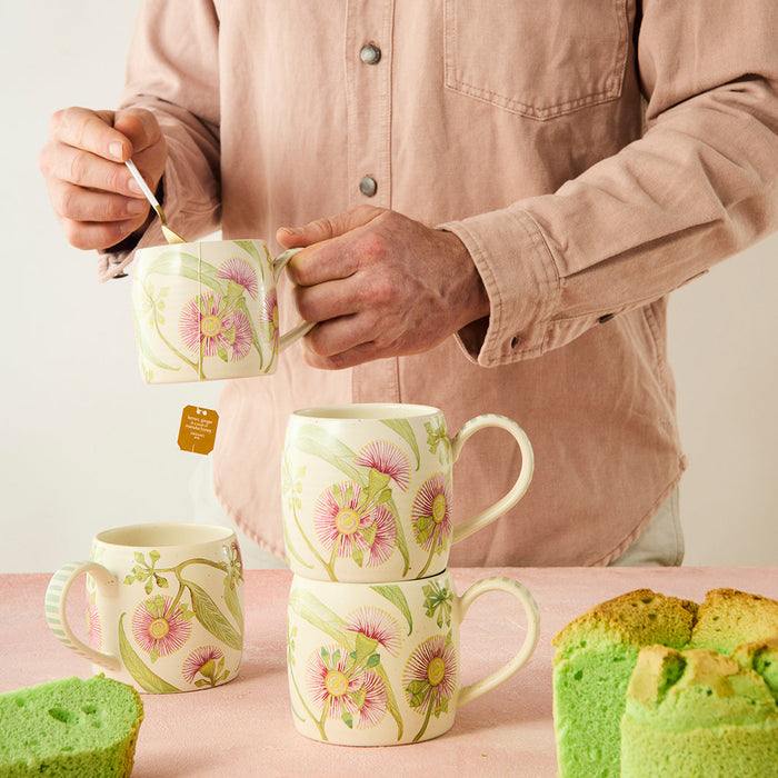 Angus & Celeste - Buttermilk Mugs - Set of 2 - Pink Eucalyptus