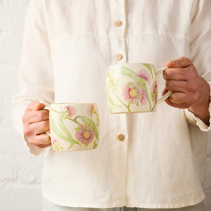 Angus & Celeste - Buttermilk Mugs - Set of 2 - Pink Eucalyptus