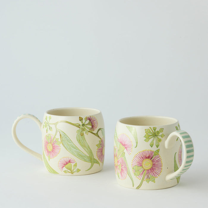 Angus & Celeste - Buttermilk Mugs - Set of 2 - Pink Eucalyptus